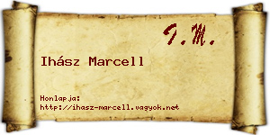 Ihász Marcell névjegykártya