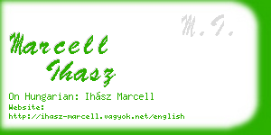 marcell ihasz business card